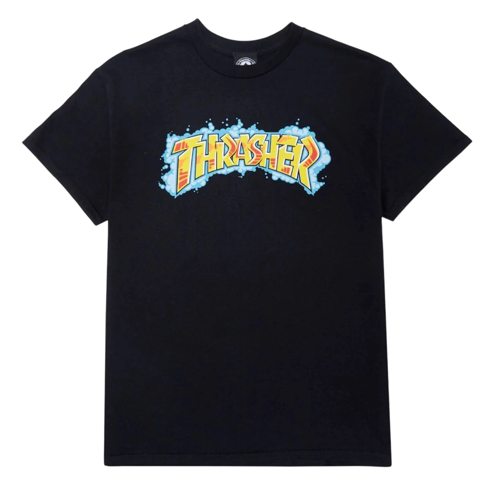 Camiseta Thrasher Graff negro/azul-Skateshop