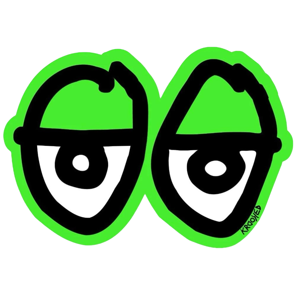 Sticker Krooked Ojos Verdes