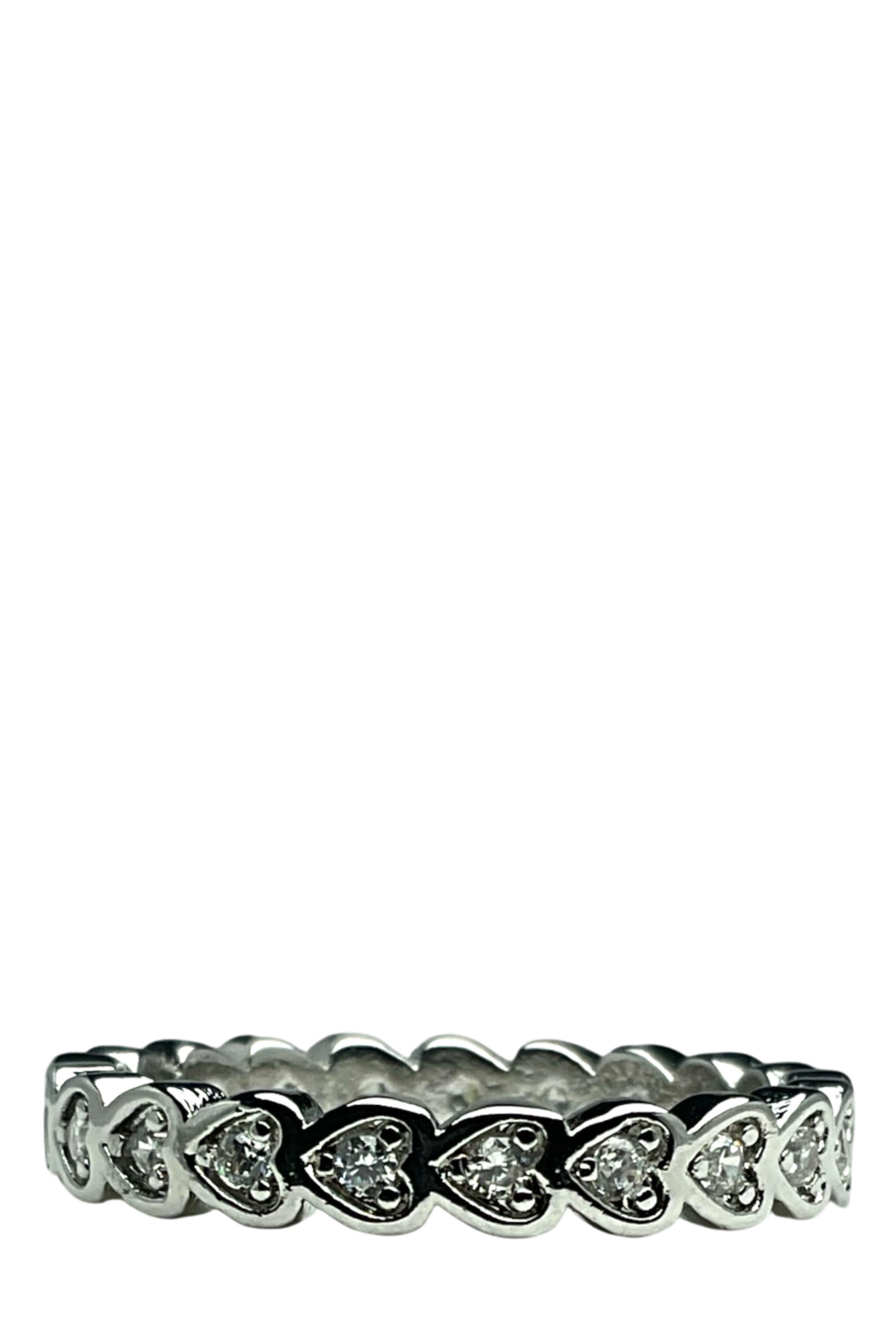 Anillo Corazones Brillantes