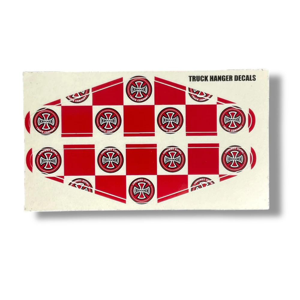 Sticker Independent hanger truckscuadros rojo-Skateshop