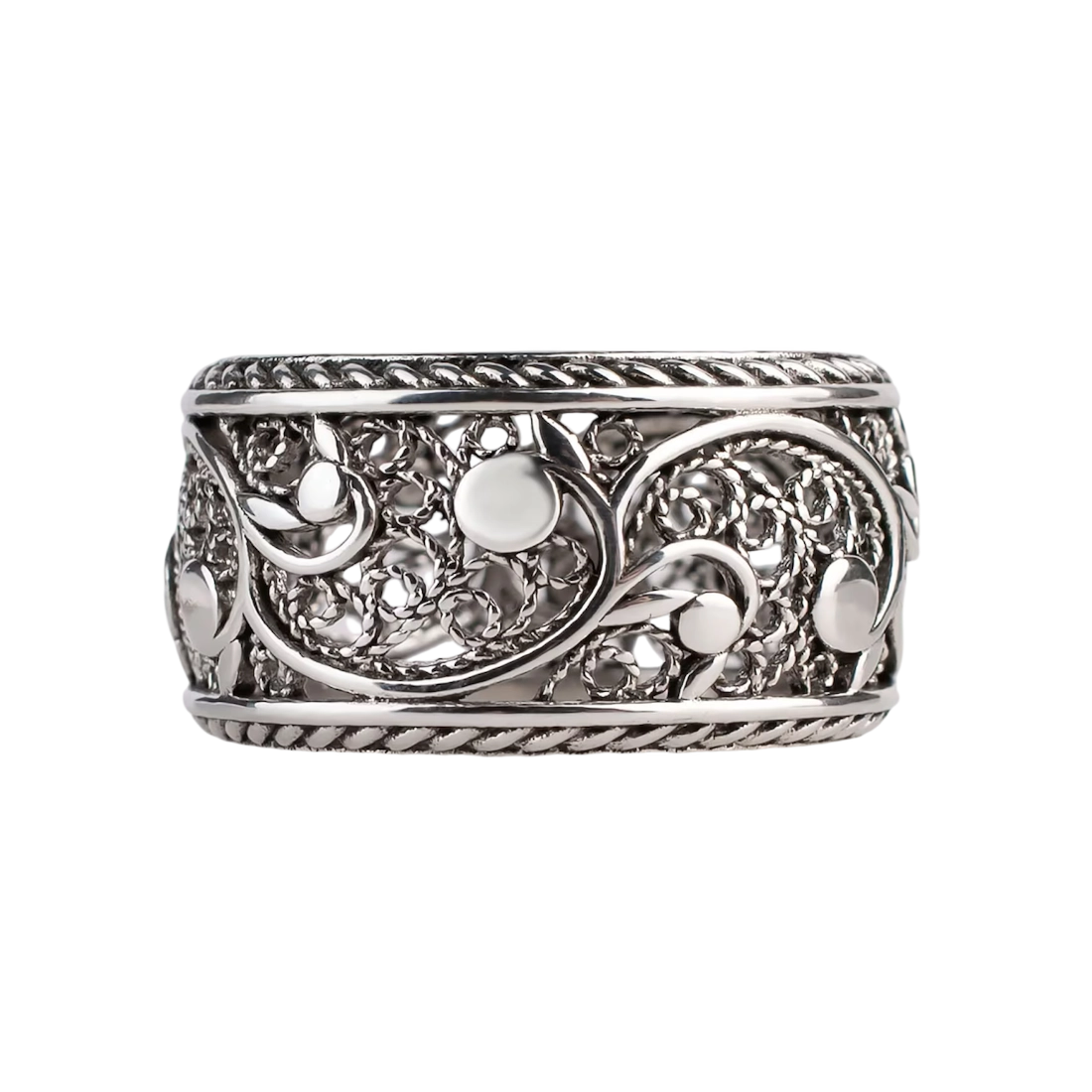 Anillo Ornamento Floral