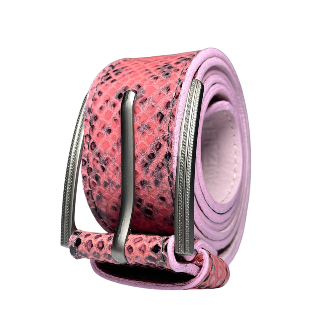 Correa CDA 100% cuero rosa