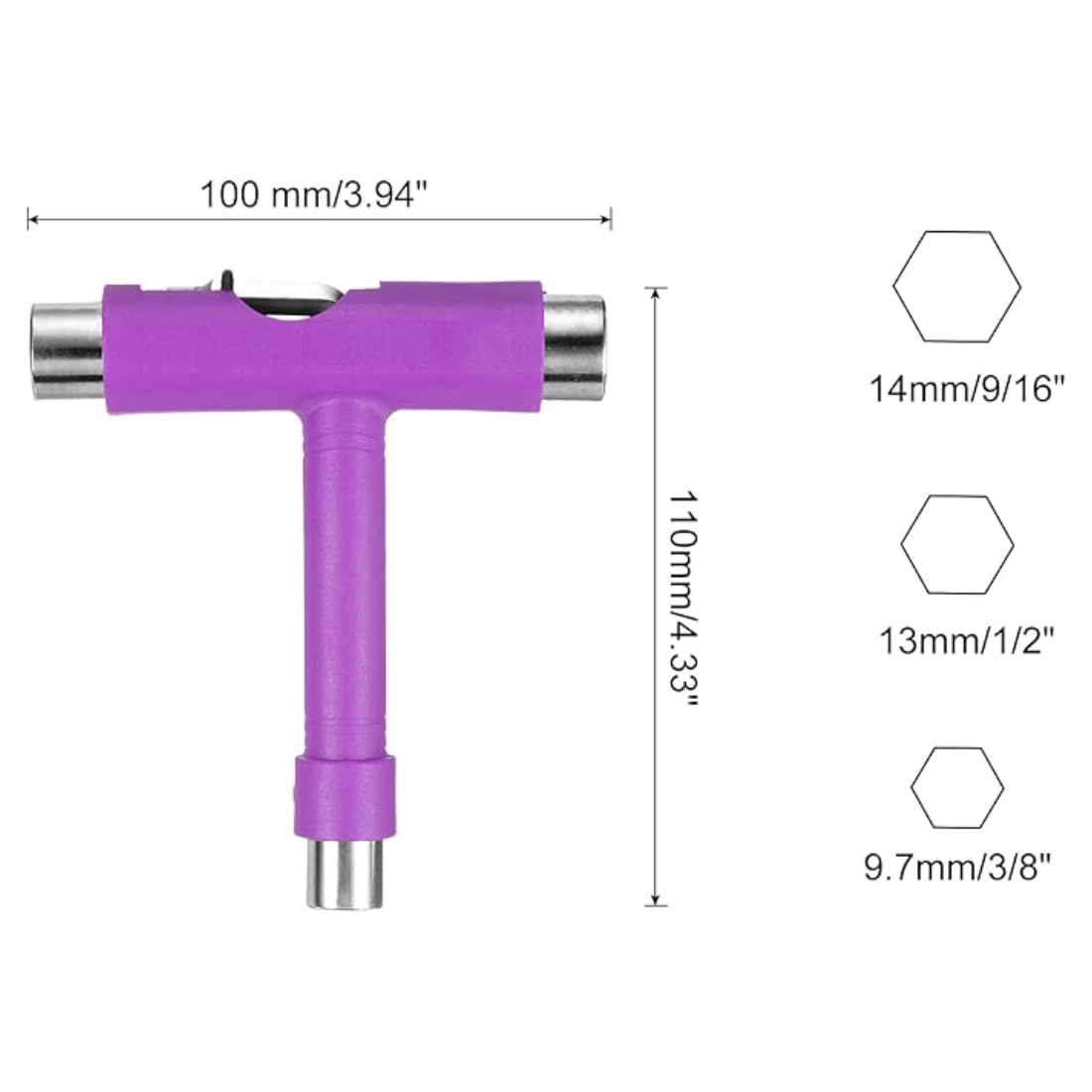 Herramienta T Plastica Morado