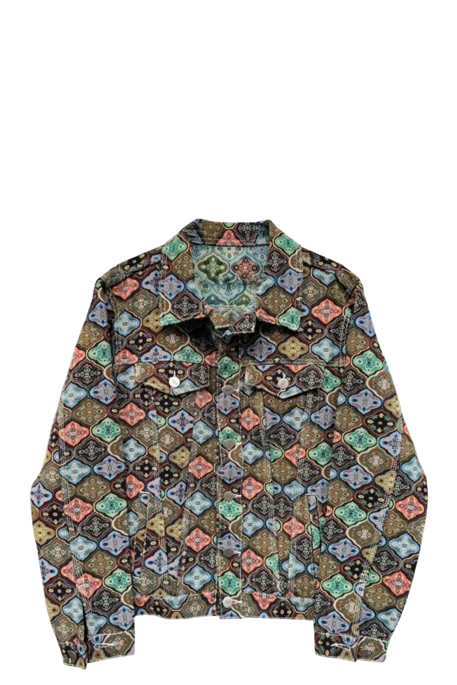 Chaqueta CDA Jacquard Oliva